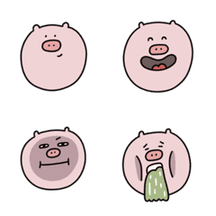 [LINE絵文字] Piggy Moon's Emojiの画像