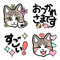 [LINE絵文字] 可愛く使える♡ネコ絵文字の画像