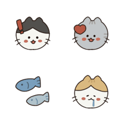 [LINE絵文字] まるねこズ * 絵文字の画像