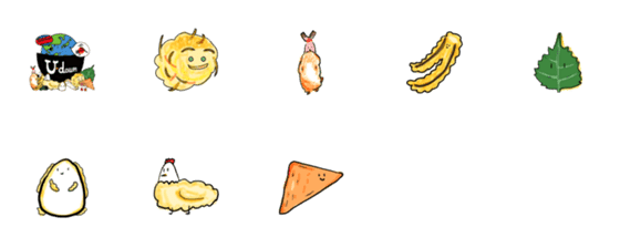 [LINE絵文字]Tempura-kunsの画像一覧