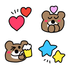 [LINE絵文字] 動く▶︎くまちゃん。2の画像