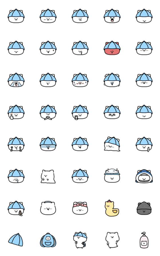 [LINE絵文字]好きなコトだけしていたいねこ サウナの画像一覧