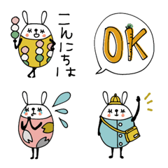 [LINE絵文字] mottoのたまごうさぎ♡春の画像