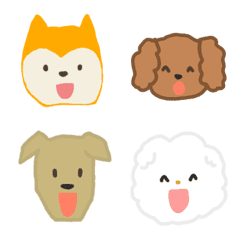 [LINE絵文字] 歌う犬の絵文字の画像