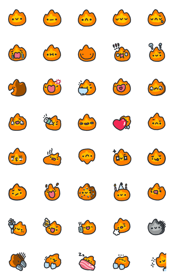 [LINE絵文字]Xiao Huo Emojiの画像一覧