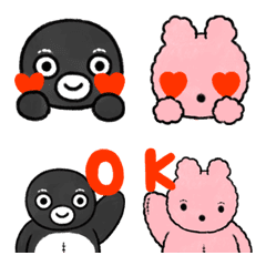 [LINE絵文字] ぬいぐるみのぺーとくー 絵文字  再販版の画像