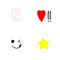 [LINE絵文字] ☆シンプル絵文字☆の画像