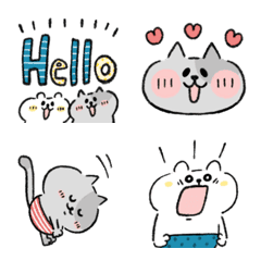 ねこパン(ぶち)＊絵文字の絵文字メイン画像