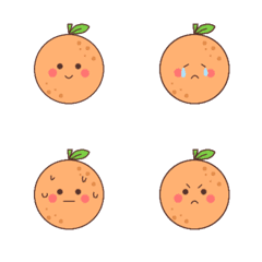 [LINE絵文字] Cute cute orangeの画像