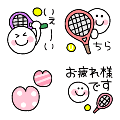 ゆるいテニス絵文字の絵文字メイン画像