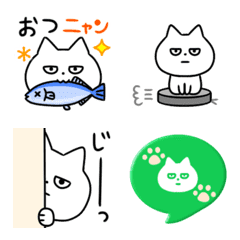 [LINE絵文字] ▶動く！！白猫様の絵文字の画像