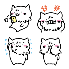 [LINE絵文字] おこおこ猫 絵文字の画像