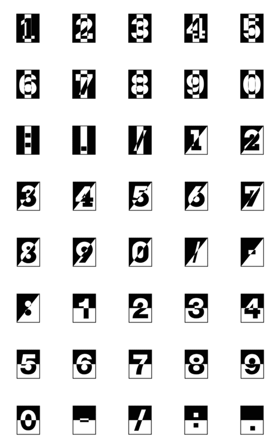[LINE絵文字]Number emoji 76の画像一覧