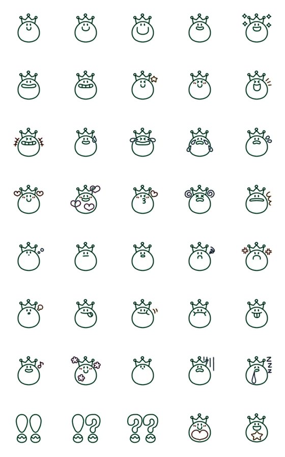 [LINE絵文字]あのファニーフェイス【線の王子】の画像一覧