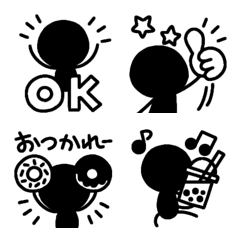 [LINE絵文字] 使いやすい！棒人間の絵文字 5の画像