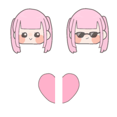 [LINE絵文字] pink ._.の画像