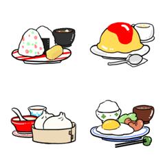 [LINE絵文字] ご飯をたべましょう。の画像