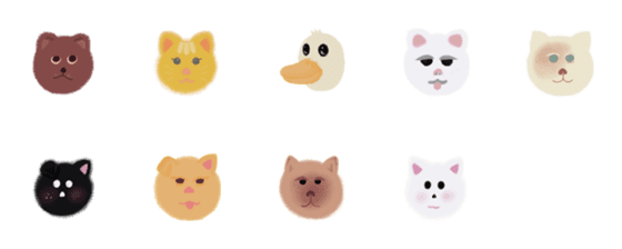 [LINE絵文字]My kind of friendsの画像一覧