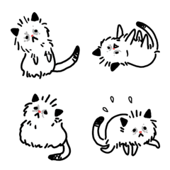 [LINE絵文字] 子猫ラグドールの絵文字の画像