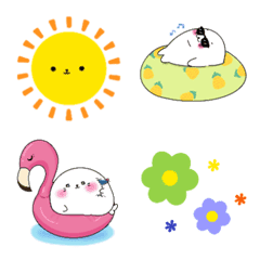 [LINE絵文字] Seal cute summer Emojiの画像