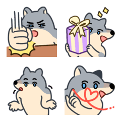 [LINE絵文字] wolf friend 2の画像