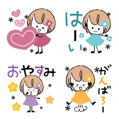 [LINE絵文字] 動く♡シンプル＊北欧♡miniガーリーの画像