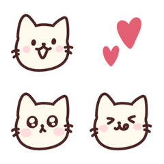 [LINE絵文字] ちょこんと♪ねこ絵文字の画像