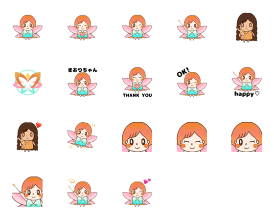 [LINE絵文字]まおりちゃん【修正版】の画像一覧