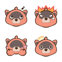 [LINE絵文字] Rukkun the raccoonの画像