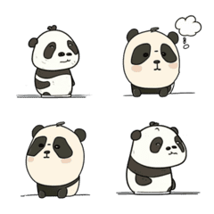 [LINE絵文字] Jerry Panda Emoji - 2の画像
