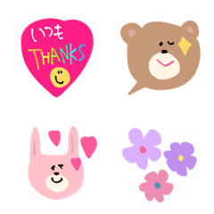 [LINE絵文字] ❤︎ビビット❤︎元気になる絵文字の画像