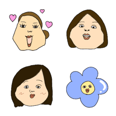 女の子3人組の絵文字メイン画像