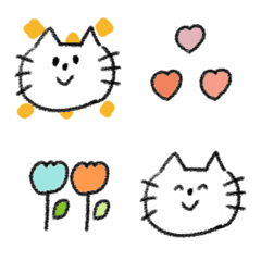 [LINE絵文字] 普通のねこちゃんの画像