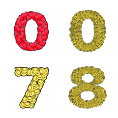 [LINE絵文字] Number emoji 78の画像