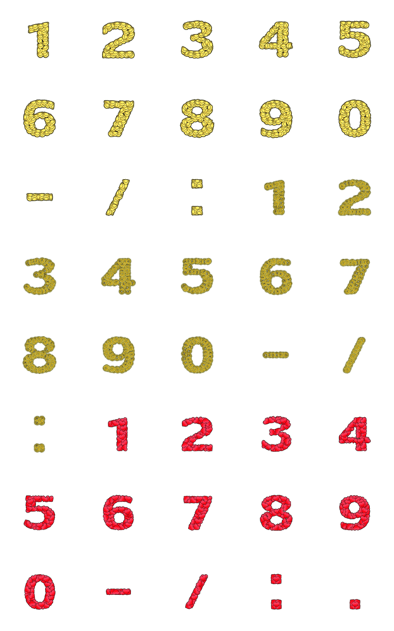 [LINE絵文字]Number emoji 78の画像一覧