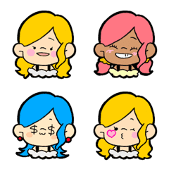 [LINE絵文字] ギャルちゃんスタンプの画像