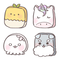 [LINE絵文字] Animal toast emojiの画像