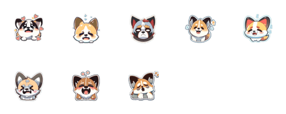 [LINE絵文字]cutecorgidogの画像一覧