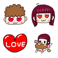 [LINE絵文字] ぽん君とたんchanの画像