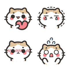 [LINE絵文字] orange tabby emoji 2の画像