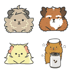 [LINE絵文字] The guinea pig little monster book 2-Revの画像