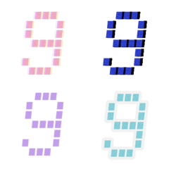 [LINE絵文字] Numbers Digital Styleの画像