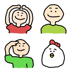 [LINE絵文字] ゆるゆる顔文字の画像