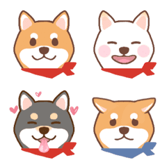 [LINE絵文字] 毎日使える柴犬の絵文字の画像