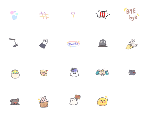 [LINE絵文字]mixtureの画像一覧