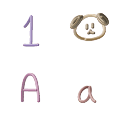 [LINE絵文字] 1 to 0 , A-Z and cute pictureの画像