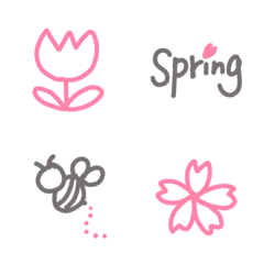 [LINE絵文字] 春！！シンプル絵文字の画像
