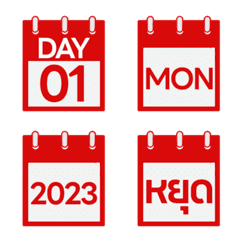[LINE絵文字] Calendar classic emojiの画像