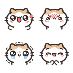 [LINE絵文字] orange tabby emoji 3の画像