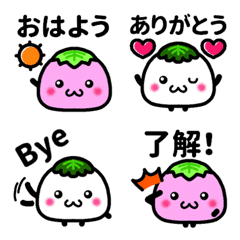 [LINE絵文字] 毎日使える♥さくらもち＆かしわもちの画像